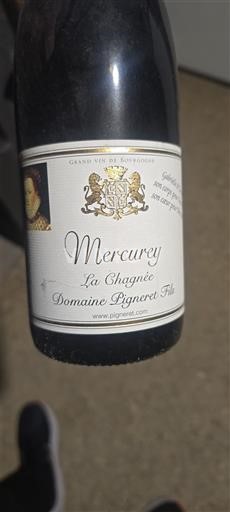 Borgoña Mercurey Pigneret Fils La Chagnée 2015