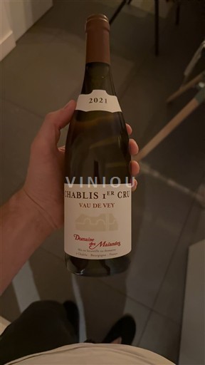 Burgundy Chablis Premier Cru Domaine Malandes Vau de Vey 2021
