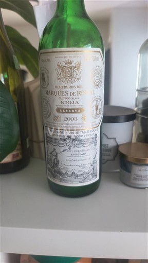 Vinuri Rouge sec Reserva Herederos del Marqués de Riscal 2003 Spania La Rioja Rioja DO