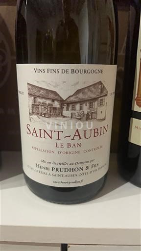 Bourgogne Saint-Aubin Domaine Henri Prudhon & Fils Le Ban 2023