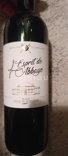 Bordeaux Blaye-côtes-de-bordeaux L'Esprit de l'Abbaye 2018