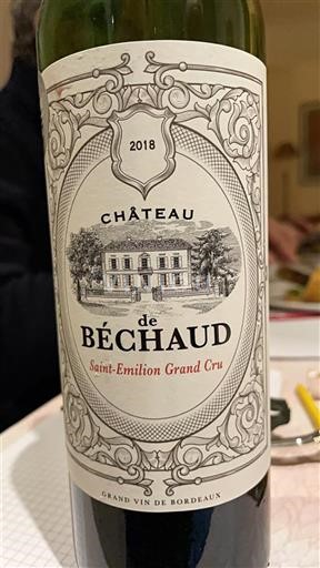 Bordoja Saint-Émilion Grand Cru Grand Cru Château Béchaud 2018