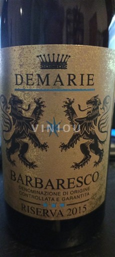 Piemonte Barbaresco Demarie Riserva 2015
