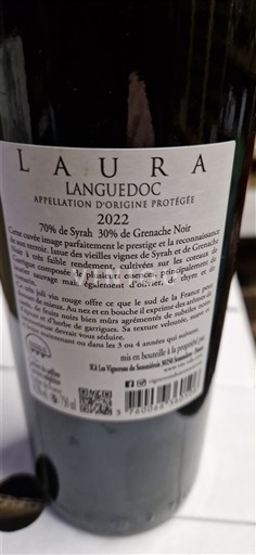 Langvedok Languedoc La Vignes des Deux Soleils Laura 2022
