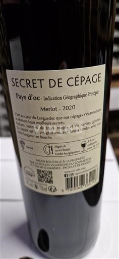Languedoc og Roussillon Pays d'oc Secret de Cépage 2020