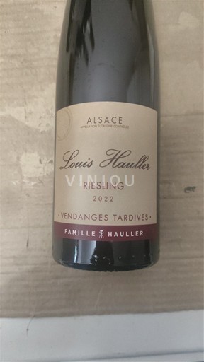 Алзас Rizling Louis Hauller Vendanges Tardives 2022