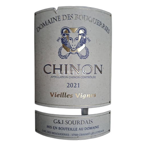 Loirevallei Chinon Domaine des Bouquerries Vieilles Vignes 2021