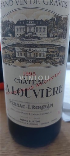 Bordeaux Pessac-Léognan Château La Louvière André Lurton 1995