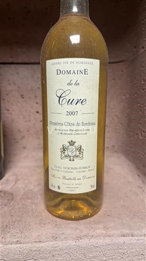 Bordoja Premières-côtes-de-bordeaux Domaine La Cure 2007