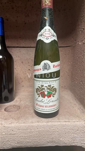 Алзас Аласас Vendanges Tardives André Lorentz 1989