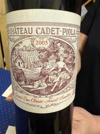 Bordoja Saint-Émilion Grand Cru Château Cadet Piola 2005