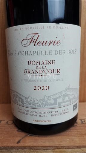 Beaujolais Fleurie Domaine La Grand'Cour Lieu-dit Chapelle des Bois 2020