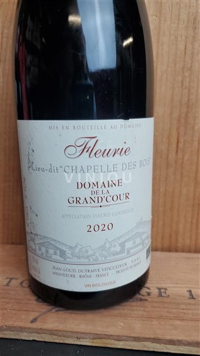 Beaujolais Fleurie Domaine La Grand'Cour Lieu-dit Chapelle des Bois 2020