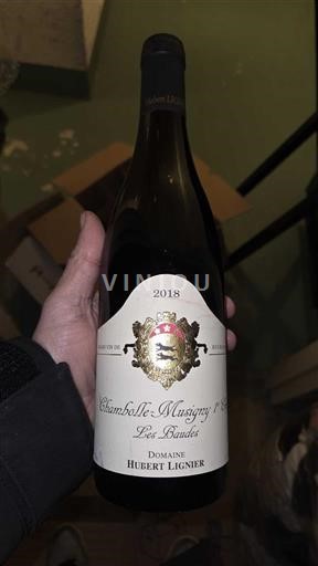 Burgundija Chambolle-Musigny Premier Cru Domaine Hubert Lignier Les Baudes 2018