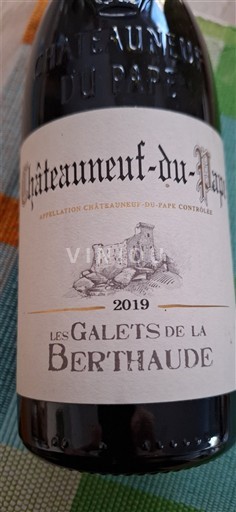 Valle del Ródano Châteauneuf-du-Pape. Les Galets de la Berthaude 2019
