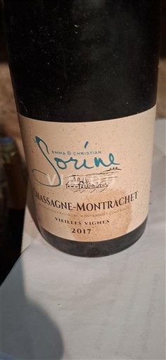 Borgoña Chassagne-Montrachet Emma & Christian Sorine Vieilles Vignes 2017