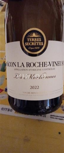 Bourgogne Mâcon et mâcon-villages Terres Secrètes Les Morliennes 2022