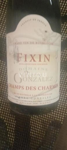 Burgundi Fixin Domaine Pierre Gonzalez Champs des Charmes Jo Viti