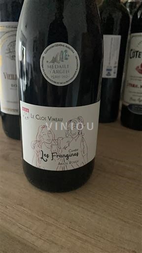 Víno Rouge sec Les Frangines Le Clos Vineau Non millésimé Francie Údolí Loiry Anjou AOC