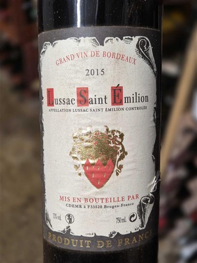 Bordeaux Lussac-saint-émilion Château Château 2015