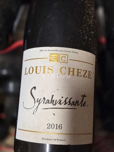 Alpene og Rhône-landene Rhodaliene-høydene Louis Cheze Syrahvissante 2016