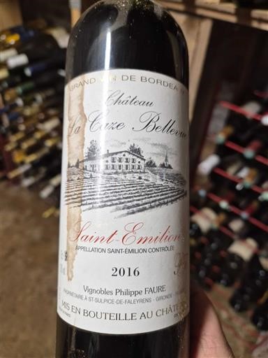 Burdeos Saint-Émilion Château La Crze Bellevue 2016