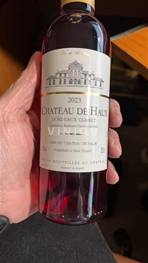 Verërat Rosé sec Château Haux 2023 Francë Bordoja Bordeaux clairet AOC