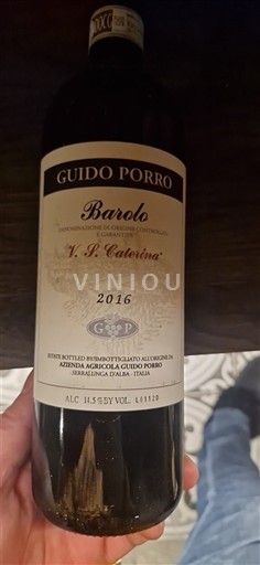Piemonte Barolo Guido Porro V. S. Caterina 2016
