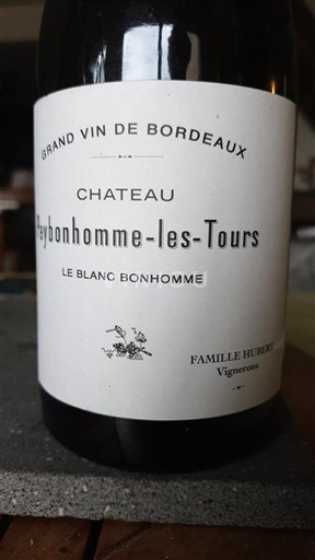 Bordoja Blaye-côtes-de-bordeaux Château Peybonhomme-les-Tours Le Blanc Bonhomme 2018