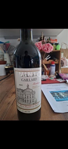 Burdeos Bordeaux superior Le Chevalier Gaillard 1995
