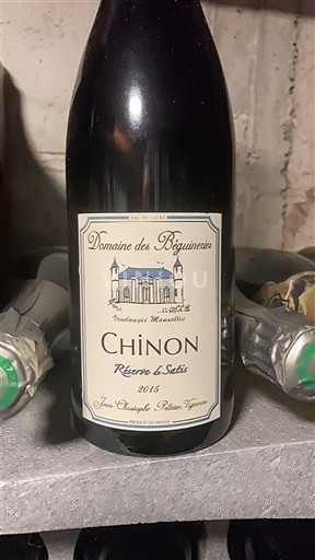 Dolina Loare Chinon Domaine Béguineries Réserve de Satis 2015