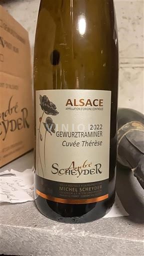 Алзас Гевурцтраминер Vendanges Tardives André Scheyder Thérèse 2022