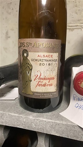Alsace Gewurztraminer Vendanges Tardives Clos Ste Apolline 2018