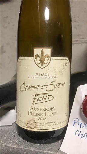 Алзас Осероа Clément et Serge Fend Auxerrois Pleine Lune 2015