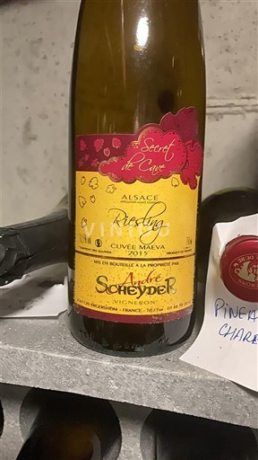 Алзас Rizling Vendanges Tardives André Scheyder Maeva 2015