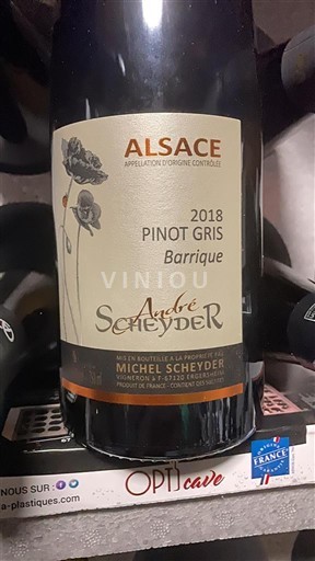 Алзас Пино гри André Scheyder Barrique 2018