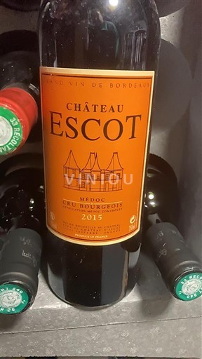 Bordo Медок Château Escot Cru bourgeois 2015