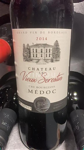 Bordeaux Médoc Château Le Vieux Serestin Cru bourgeois 2014