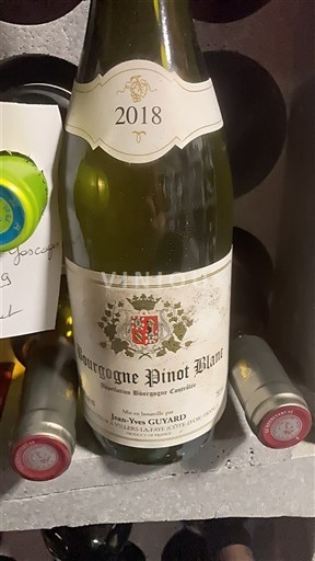 Vini Blanc sec Pinot blanc Jean-Yves Guyard 2018 Francia Borgogna Non specificato AOC