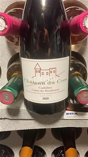 Bordoja Cadillac-kodra-të-Bordeaux-së Château Gros 2020