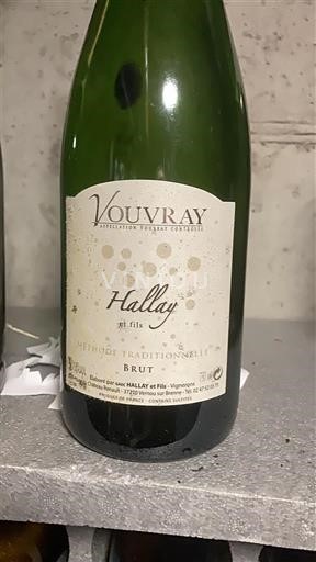 Loiredalen Vouvray Hallay et Fils Icke årgångsbetecknad