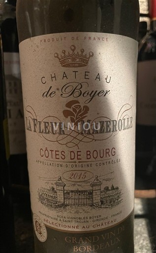 Bordoja Côtes-de-bourg Château Boyer La Fleur Mazerolle 2015
