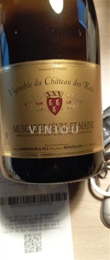 Vale do Loire Muscadet-sèvre-et-maine Château Vignoble du Château des Rocs Não Sazonado