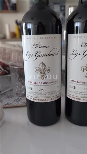 Bordeaux Montagne-Saint-Émilion Château Lys Gombaud 2011