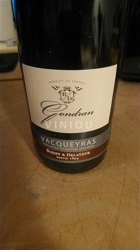 Рона долина Vacqueyras Boissy & Delaygue Gondran 2023