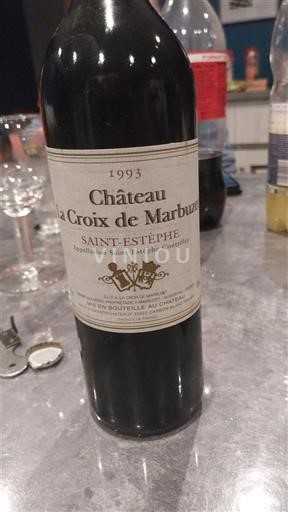 Bordo Сен-Тестеф Château La Croix de Marbuzet 1993