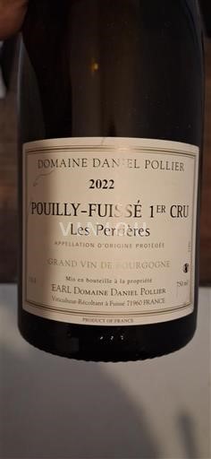 Burgundija Pouilly-fuissé Premier Cru Domaine Daniel Pollier Les Perrières 2022