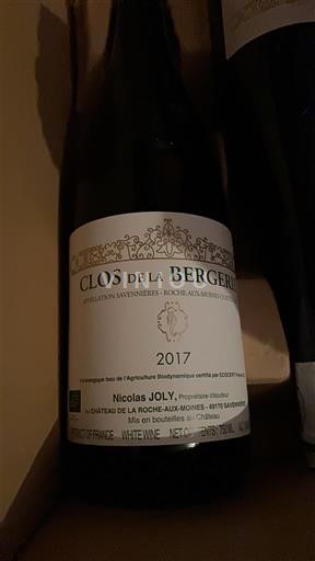 Lugina e Luarës Savennières-Roche-aux-Moines Château La Roche aux Moines Clos de la Bergerie 2017