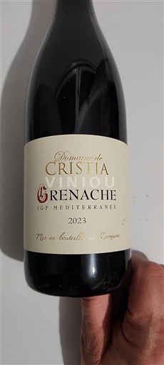 Provence, pjesa e poshtme e luginës së Rhônës, Korsikë Mesdheut Domaine Cristia Grenache 2023