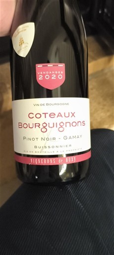 Burgundi Kodra të Burgonisë Vignerons de Buxy Buissonnier 2020